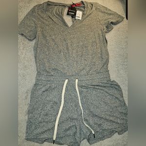 N:PHILANTHROPY Breeze Romper In Heather Grey Large